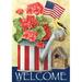 Toland Home Garden Patriotic Watering Can 2-Sided Polyester 18 x 12.5 inch Garden Flag in Brown/Red | 18 H x 12.5 W in | Wayfair 118224