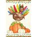 Toland Home Garden Pumpkin Perch 28 x 40 inch House Flag, Polyester in Brown/Yellow | 40 H x 28 W in | Wayfair 1010510