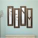 Charlton Home® 4 Piece Kincannon Brazilian Panels Modern & Contemporary Mirror Set Wood in Brown | 29.5 H x 11.5 W x 1 D in | Wayfair