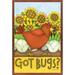 Toland Home Garden Got Bugs? 28 x 40 inch House Flag, Polyester in Brown/Yellow | 40 H x 28 W in | Wayfair 109759