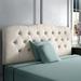 Birch Lane™ Stella Upholstered Panel Headboard Upholstered, Wood in Blue | 51 H x 74 W x 4 D in | Wayfair DE9249A5C7194DFB97598E6F746770DD