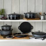 Denby Halo Cast Iron 3.8L Shallow Casserole Cast Iron in Gray | Wayfair CIH-581