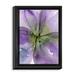 Red Barrel Studio® 'Pansy I' Framed Painting Print on Wrapped Canvas in Black/Green/Indigo | 25.75 H x 19.75 W x 1 D in | Wayfair