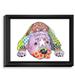 DiaNoche Designs 'Rottweiller Dog' by Marley Ungaro Painting Print on Wrapped Framed Canvas in Blue/Green/Red | 19.75 H x 25.75 W x 1 D in | Wayfair