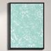 DiaNoche Designs 'Blue Flora Mix' Graphic Art Print on Wrapped Framed Canvas in Blue/White | 41.75 H x 31.75 W x 1 D in | Wayfair