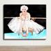 House of Hampton® 'Marilyn Ballerina' by Marley Ungaro Painting Print on Wrapped Canvas in White | 24 H x 36 W x 1 D in | Wayfair