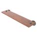 Allied Brass Soho Wall Shelf Wood/Metal in Gray | 2.5 H x 22 W x 5 D in | Wayfair SH-1-22-IRW-GYM