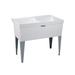 E.L. Mustee & Son Utilatwin 40" x 24" Free Standing Laundry Sink Plastic in Gray/White | 34 H x 40 W x 24 D in | Wayfair 26F