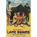 Buyenlarge Lame Brains - Advertisement Poster in White | 36 H x 24 W x 1.5 D in | Wayfair 0-587-62477-LC2436