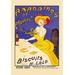 Buyenlarge 'Amandines de Provence Biscuits' by Leonetto Cappiello Vintage Advertisement in Indigo/Yellow | 36 H x 24 W x 1.5 D in | Wayfair