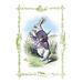 Buyenlarge 'Alice in Wonderland: The White Rabbit' by John Tenniel Graphic Art in Blue/Green/Indigo | 42 H x 28 W x 1.5 D in | Wayfair