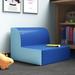 Children's Factory L-Shaped Soft Seating Vinyl/Foam in Blue | 15 H x 20 W x 20 D in | Wayfair CF322-386