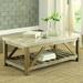 Gracie Oaks Bellas Coffee Table w/ Storage Wood in Brown/White | 20 H x 48 W x 26 D in | Wayfair A281C82CF88143C3AB5AEF9C738E38E8