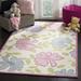 Pink 60 x 0.63 in Area Rug - Harriet Bee Claro Floral Handmade Tufted Ivory/Area Rug Cotton/Wool | 60 W x 0.63 D in | Wayfair HBEE1340 39033126