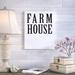 Gracie Oaks Farm House - Textual Art Print on Canvas in Black/White | 20 H x 16 W x 1.25 D in | Wayfair GRKS8769 43228229