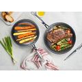 Granitestone Square Nonstick Fry Pan w/ Stay Cool Handle, Oven & Dishwasher Safe Non Stick/Aluminum/Cast Iron in Black/Gray | 12" W | Wayfair 2149