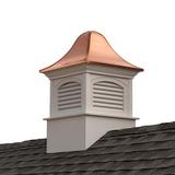 Good Directions Fairfield Vinyl Cupola Vinyl/Metal/Copper in Brown/White | 40.75 H x 26 W x 26 D in | Wayfair B26SL