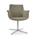 sohoConcept Bottega Metal Solid Back Arm Chair Faux Leather/Upholstered/Metal/Fabric in Gray | 31.8 H x 24 W x 22.8 D in | Wayfair BO1000-3