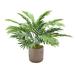 Greyleigh™ Areca 16" Artificial Palm Plant in Pot Resin/Plastic/Polysilk in Brown | 22 H x 23 W x 23 D in | Wayfair