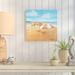 Highland Dunes 'Striped Beach Umbrellas' Acrylic Painting Print on Canvas Canvas | 30 H x 30 W x 1.75 D in | Wayfair HLDS7918 43227895