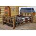 Loon Peak® Glacier Country Collection Pine Bed Wood in Brown/Green | 47 H x 66 W x 94 D in | Wayfair LNPK8264 39526026