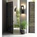 Modern Forms Dawn 1 - Bulb Integrated LED Outdoor Armed Sconce w/ Dusk to Dawn Aluminum/Glass/Metal in Black | 16 H x 7 W x 6 D in | Wayfair