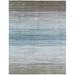 Blue 114 x 0.5 in Area Rug - Highland Dunes Madeley Ombre Handwoven Wool/Silk Brown/Area Rug Silk/Wool | 114 W x 0.5 D in | Wayfair