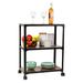 Mind Reader Bar Cart, Rolling Cart, Microwave Stand, 3-Tier, Coffee Cart, 23"L x 12"W x 29.5"H in Brown | 29.72 H x 22.99 W x 12.01 D in | Wayfair