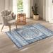 Blue 63 x 0.38 in Area Rug - Mistana™ Hillsby Oriental Jute/Sisal Area Rug Jute & Sisal, Polypropylene | 63 W x 0.38 D in | Wayfair