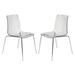 Orren Ellis Rachael Stacking Side chair Plastic/Acrylic in Gray | 33 H x 23 W x 23 D in | Wayfair OREL3936 40241676