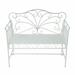 August Grove® Ashly Antique Cast Iron Garden Outdoor Bench Metal in White | 37.75 H x 20 W x 42.5 D in | Wayfair EB3870E2D3B7465DA35E59110FEF6F3B