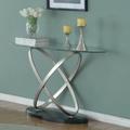 Orren Ellis Sceinnker Console Table Glass/Metal | 30 H x 48 W x 18 D in | Wayfair ORNE3569 41973422