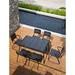 OASIQ Corail Aluminum Dining Table Metal in Gray | 29.5 H x 56.94 W x 34.88 D in | Outdoor Dining | Wayfair 1001070001140
