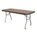 PRE Sales Rhino Rectangular Folding Table Plastic/Resin in Brown | 30 H x 72 W x 30 D in | Wayfair 3630