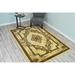 White 62 x 0.5 in Area Rug - Astoria Grand Ramsel 3D Handcarved Traditional Oriental Floral Power Loomed Cream Area Rug | 62 W x 0.5 D in | Wayfair