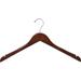 Rebrilliant Heavy-duty Top Wood Non-Slip Hanger for Dress/Shirt/Sweater Wood in Brown | 9 H x 15.5 W in | Wayfair REBR3499 41077978