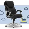 Serta at Home Serta Bryce Executive Office Chair w/ Patented AIR Lumbar Technology & Layered Body Pillows Upholstered, in Black/Brown | Wayfair
