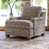 Tommy Bahama Home Los Altos Barton Chair Polyester/Fabric in Brown/Red/White | 34 H x 35.5 W x 37 D in | Wayfair 1842-11-40
