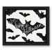 The Holiday Aisle® 'I'm Batty for Halloween' - Textual Art Print on Canvas in Black/Green/White | 9.75 H x 11.75 W x 1.75 D in | Wayfair