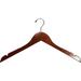 Rebrilliant Wood Non-Slip Hanger for Dress/Shirt/Sweater Wood in Brown | 9.5 H x 17 W in | Wayfair REBR3494 41077956