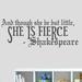 Harriet Bee She is Fierce Wall Decal Vinyl | 18 H x 48 W x 0.5 D in | Wayfair 2A7BC5D4C7E34C0980BE59B533B54A57