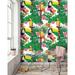 Bay Isle Home™ Arkansas Removable Toucan Parrot Exotic Bird 6.25' L x 25" W Peel & Stick Wallpaper Roll Vinyl in Brown/Green/White | 25 W in | Wayfair