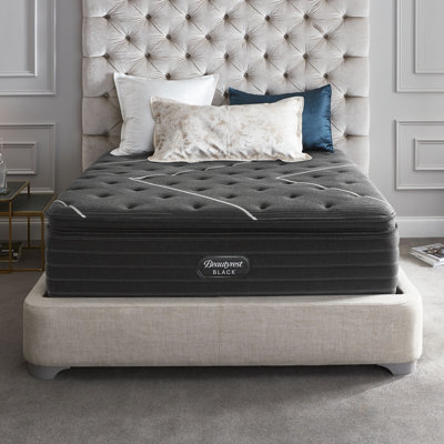 Beautyrest Black 16" Plush Pillow Top Mattress & Box Spring, Size 16.0 H x 76.0 W x 80.0 D in | Wayfair 700730109-9860