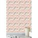 Harriet Bee Duncombe Removable Nursery Cute Unicorns Clouds Rainbow Stars 8.33' L x 25" W Peel & Stick Wallpaper Roll Vinyl in Brown/White | Wayfair