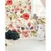 Rosalind Wheeler Southwold Removable Vintage Berries Flowers 6.25' L x 75" W Peel & Stick Wallpaper Roll Vinyl in White | 75 W in | Wayfair