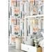 Zoomie Kids Bauman Removable Nursery Room Fox Bear 6.25' L x 25" W Peel & Stick Wallpaper Roll Vinyl in Gray | 25 W in | Wayfair