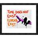 Global Gallery 'Time Does Not Exist' by Masterfunk Collective Framed Graphic Art Paper in Black/Orange/Red | 20 H x 24 W x 1.5 D in | Wayfair