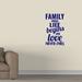 Winston Porter Family Where Life Begins Wall Decal Vinyl in Blue | 36 H x 21 W in | Wayfair F235B83D8D2A47B49E1246D706620734