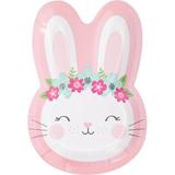 The Holiday Aisle® Mckee Bunny Party Shaped Paper Dessert Plate in Pink | Wayfair 3AC9767C8DC34B2CACA4D7C4CBFFBE32