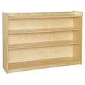 Wood Designs Shelf Unit w/Lip Wood in Brown/White | 38 H x 48 W x 15 D in | Wayfair 12736